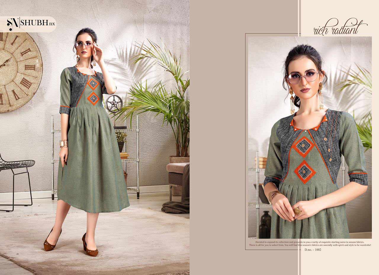 Shubh Nx Aarohi Vol 1 Cotton Thread Work Kurti Shubh Nx Aarohi Vol 1 Cotton Thread Work Kurti
